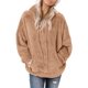 thumbnail image 1 of Sudadera de felpa para mujer, capucha con cordón, ajuste holgado, sudadera con capucha para mujer con bolsillo frontal para el trabajo, deportes diarios, 1 of 6