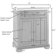 thumbnail image 4 of Bowery Hill Solid Granite Top Kitchen Island in Black, 4 of 6