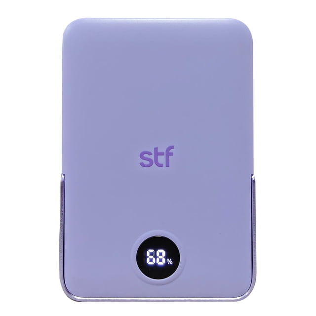 Batería Power Bank Portátil STF 10 000 mAh 20W Carga Magnética color Lila
