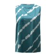 thumbnail image 4 of Débardeurs pour Femmes Athletic Works Col Rond Rayé Imprimé Gilet Ample Sans Manches Vêtements Décontractés pour Femmes, 4 of 6