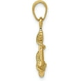 thumbnail image 2 of Avariah Diamonds Solid 10k Yellow Gold 3-D Anchor with Rope Pendant - 22mm, 2 of 7