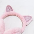thumbnail image 6 of for Women Soft Furry Cat Ears Winter Accessories Animal Earmuffs Foldable Ear Muffs Ear Warmers Outdoor Ear Covers Headband WHITE, 6 of 8