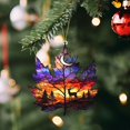 thumbnail image 4 of Small Maple Leaf Acrylic Sun Catcher 8cm, Painted Glass Fall Hanging Decor for Window Balcony, Autumn Pendant for Thanksgiving Courtyard Wall Home Decor, 4 of 6