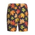 thumbnail image 2 of Lsque Colorful Maple Leaves Mens Sleep Pajama Shorts,Short Pajama Pants, Cotton Ultra-Soft Knit-4X-Large, 2 of 9