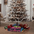 thumbnail image 4 of Sikiie Neon Graffiti Urban Art Christmas Tree Skirt, Christmas Tree Decorations, Christmas Decor, Tree Mat Decoration(30-48IN)-48", 4 of 6