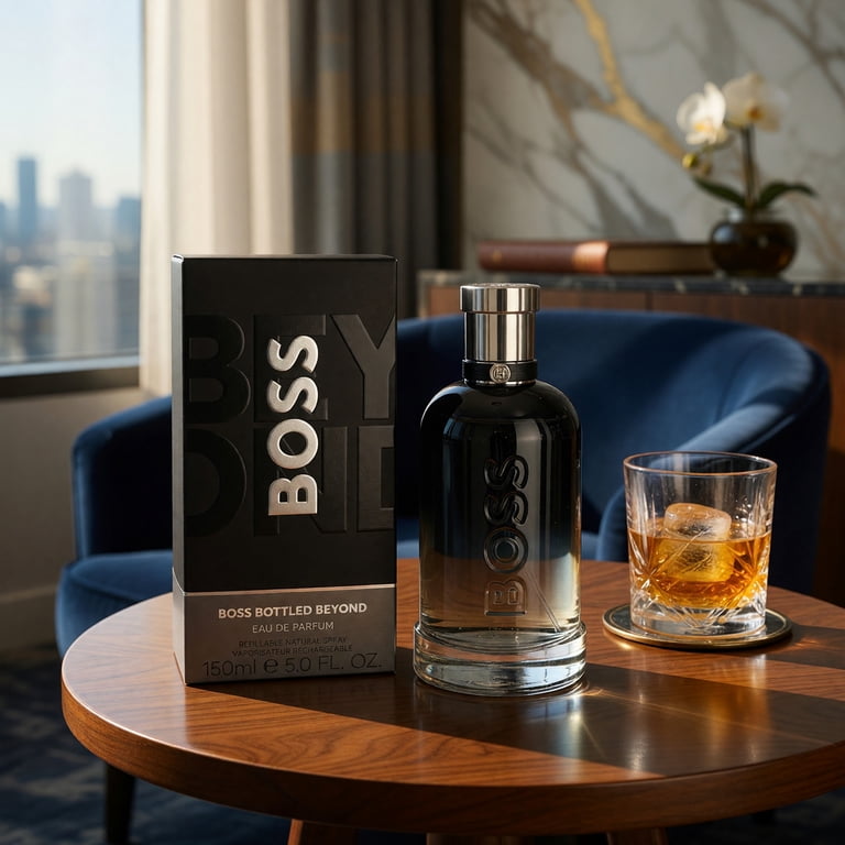 HUGO BOSS, Boss Bottled Beyond Eau de Parfum, 5 oz, Refillable for