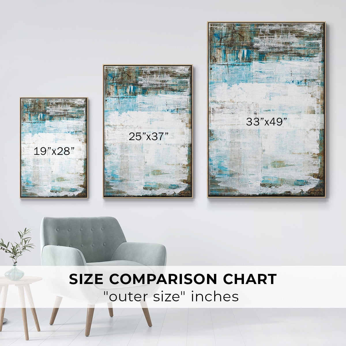 Beach Glass Framed Premium Gallery Wrapped Canvas - Ready to Hang