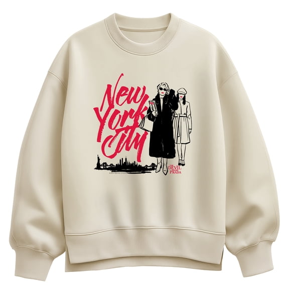 The Devil Wears Prada - New York City - Women's Oversized Fleece Crew Sweatshirt