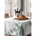 thumbnail image 6 of Sage Green Botanical Table Cloth, Pastoral Leaf Watercolor Waterproof Tablecloth for Rectangle Tables, Reusable Washable Fabric Table Cover for Restaurant Kitchen Dining Tables 60"x102", 6 of 6
