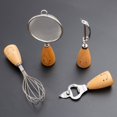thumbnail image 2 of Juego de cubiertos con mango de madera para niños, vajilla de acero inoxidable antiescaldado, cuchillo, tenedor, cuchara, creativo, smiley, lindo, 1 pieza Fivean unisex, 2 of 2