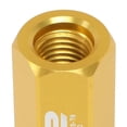 thumbnail image 4 of J2 Engineering LN-T7-019-15-GD J2 Engineering 7075 -T6 Forged Aluminum M12 x 1.5 20Pcs 45mm Open -End Lug Nut w/ Adapter Gold, 4 of 6