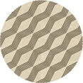 thumbnail image 1 of Ahgly Company Tapis d'Intérieur Lavable en Machine Carré Beige Blé, 3 Pieds Carré, 1 of 7