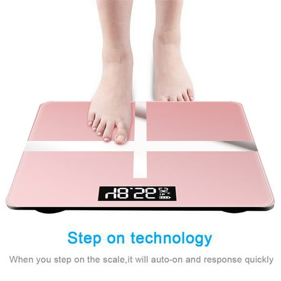 Digital Body Weight Scale, High Precision Bathroom Scale, Rose