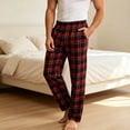thumbnail image 2 of CYiJun Plaid Pajama Pants for Mens Soft Comfy Loungewear Sleepwear Lightweight Sleep Pant, 2 of 8