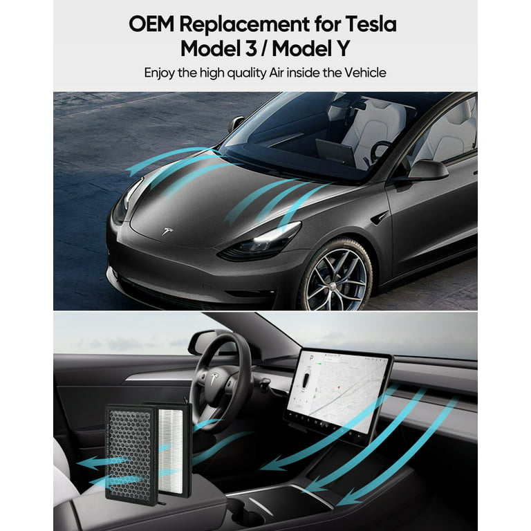 Tesla Model 3 / Y HEPA Cabin Air Filter & Kool-It Evaporator Cleaner K - T  Sportline - Tesla Model S, 3, X & Y Accessories