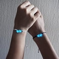 thumbnail image 5 of Heart To Heart Glow In The Dark Couple Bracelet Matching Heart Nightlight Wristband For, 5 of 5