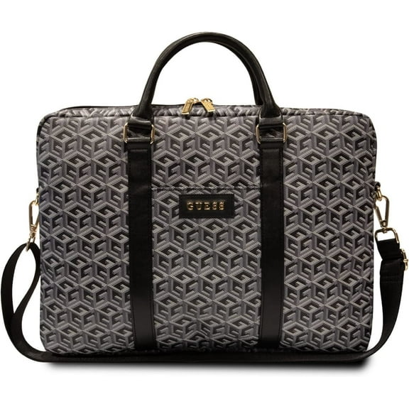 Guess Gcube Stripes Bag for 16" Laptop Black - GUCB15HGCFSEK
