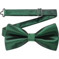 thumbnail image 3 of SURJDE Mens Solid Color Pre-tied Bow Tie and Pocket Square Cufflink Set, 3 of 5