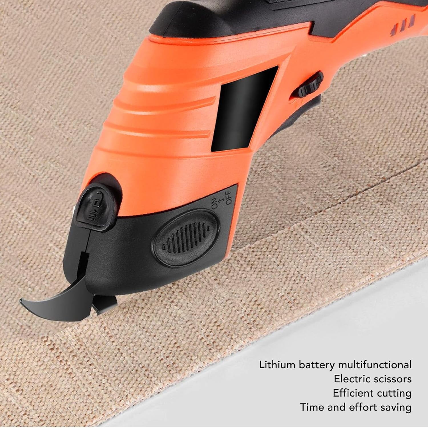 ABPETE Electric Scissors for Cutting Fabric Cardboard Plastic, Rechargeable Cordless Electric Scissors 10000rpm Powerful Shears Cutting Tool