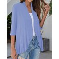 thumbnail image 3 of Cardigan for Women Solid Color Kimono Cardigans Ruffles Edge Summer Cardigan Alsol Lamesa, 3 of 4