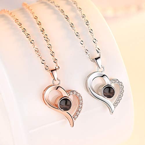 925 Sterling Silver I Love You Necklace 