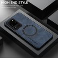 thumbnail image 2 of for Samsung Galaxy S20 Ultra PU Leather Case, Vintage Compatible with MagSafe and Wireless Charging Slim Fit-Drop Scratch Resistant Support Magnetic Car Mount Case Cover for Galaxy S20 Ultra, Blue, 2 of 9