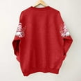 thumbnail image 4 of HOMBOM Womens Merry Sweatshirts Crewneck Snowman Christmas Red Essentials Long Sleeve Greflying Sweatshirt for Adult Xmas, 4 of 4