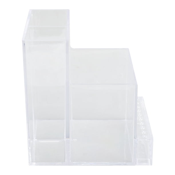 Soporte Para Brochas Cosméticas, Diseño De Compartimento Multifuncional, Caja De Almacenamiento Para Brochas De Maquillaje Transparente Resistente Al Desgaste Para El Hogar