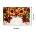 thumbnail image 5 of Area Rugs For Living Room Decor - Thanksgiving With Autumn Pumpkins Fall Leaves Anti Slip Throw Washable Rugs 3x5 For Bedroom, Soft Indoor Carpet For Bedroom Living Room 60x39In, 5 of 5