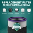 thumbnail image 4 of GermGuardian HEPA PET Pure Replacement Filter V for Air Purifiers, FLT151PT, Black, 4 of 7