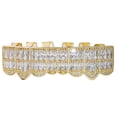 thumbnail image 2 of Colmillos superiores e inferiores parrillas accesorios de joyería para disfraz hombres y mujeres jinwen Dorado inferior parrilla de dientes, 2 of 8