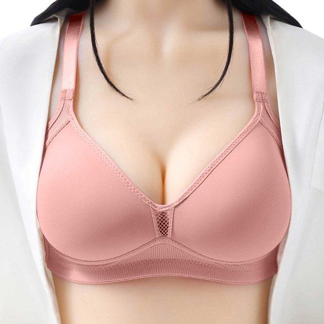 Comfortable Seamless Full Coverage Bra for Women, Wireless with Soft Support, Nylon/Spandex, Regular & Plus Sizes, 36 - 46