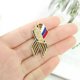 thumbnail image 2 of St George Ribbon Badge with Russian Flag Saint George Victory Day Enamel Lapel Pin Maple Memorial Brooch Festive Symbol Pin, 2 of 5