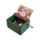 thumbnail image 1 of Caja de música roja con temática de Feliz Navidad, manivela de madera tallada, regalo de Navidad de Año Nuevo de Papá Noel, regalos para niños, 1 of 4