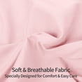 thumbnail image 3 of Kelnaro 2 Pack Microfiber Pillow Shams - Ultra Soft Breathable 20"x26" Sham Covers with Envelope Closure - Standard Size - Light Pink, 3 of 5