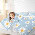 thumbnail image 4 of Homewish Vibrant Groovy Flower Full Size Comforter Sets for Teens, Cartoon Daisy Floral Bedding Comforter Set, Love Heart Reversible Bedding Sets, Luxury Bedroom Decor, 3 Pieces, 4 of 8