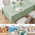 thumbnail image 5 of Mantel Rectangular Impermeable de Lino Texturizado en Verde Salvia (52x70 Pulgadas) Resistente a Manchas y Arrugas Ideal para Comedor Fiestas y Camping, 5 of 5