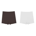 thumbnail image 1 of 2 Pack(D 1PCS & Blanc 1PCS) Multipack Shorts Garçon pour Femmes Coton Non Marquant Décolorant Non Froissé Soie Glacée Pure Portable pour Leggings pour Femmes, 1 of 4