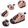 thumbnail image 6 of Dakaela Unisex Baby Boys Girls Shoes Newborn Infant Anti Slip Canvas Sneakers Toddler First Walkers Crib Shoes Orange Size 4.5, 6 of 7
