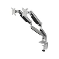 SIIG CE-MT2E12-S1 High Premium Aluminum Gas Spring Desk Mount - Dual Monitor, VESA (75x75/100x100)