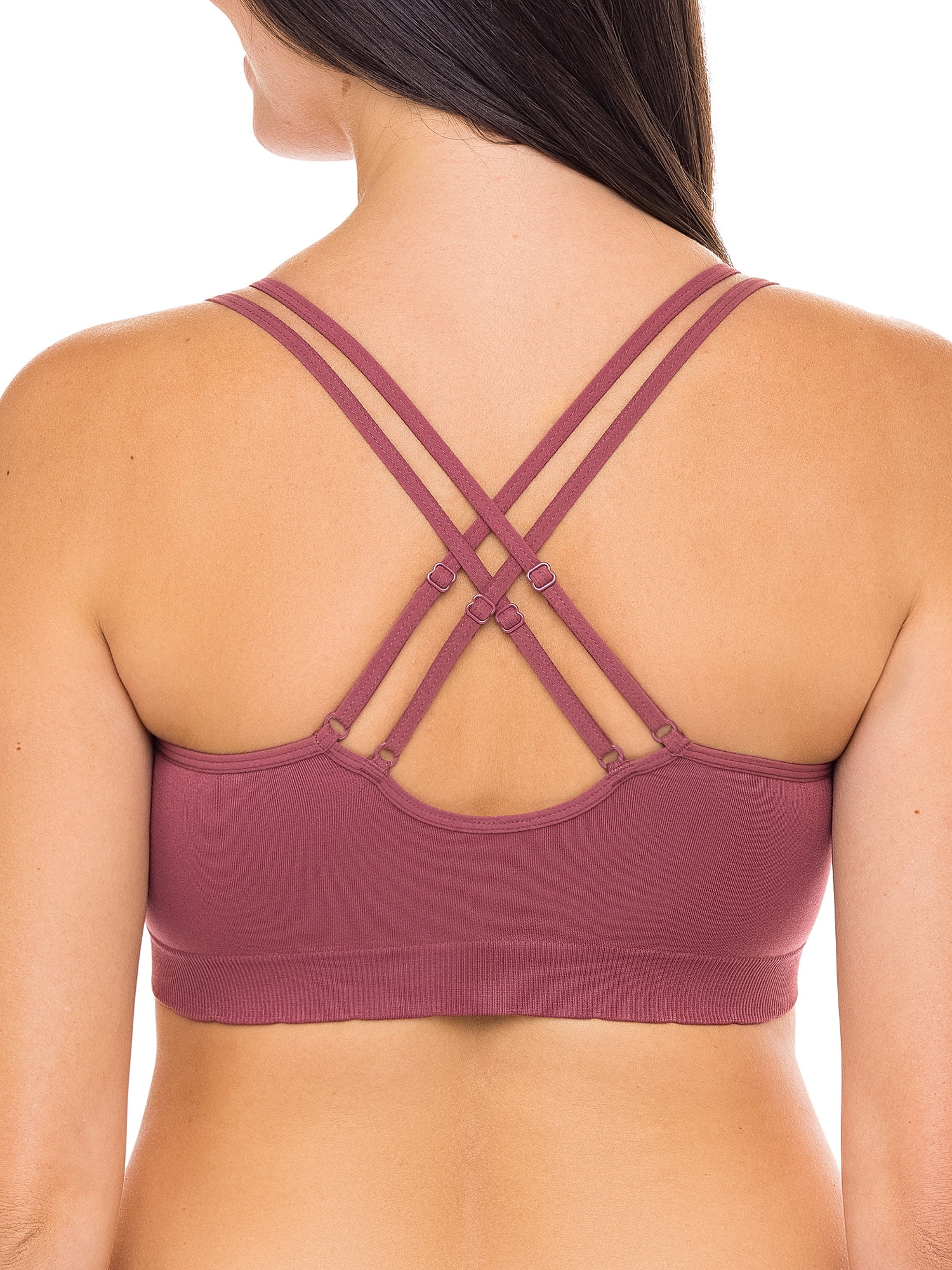 Kindly Yours Women's Seamless X-Back Bralette, Sizes S - XXXL