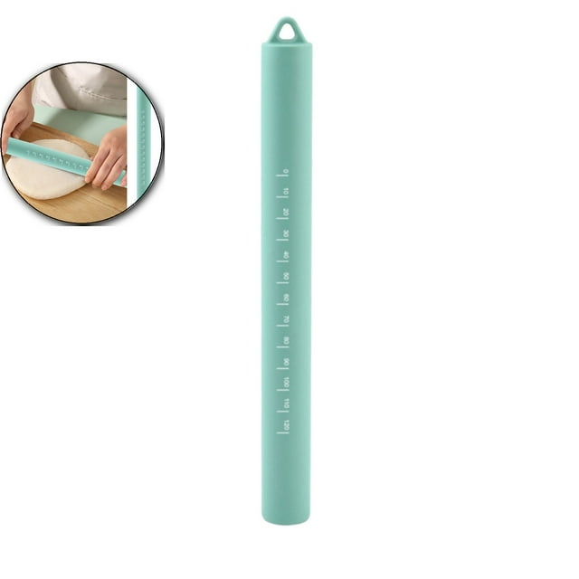 Dvruxg Silicone Rolling Pin 10 Inch Non-Stick with Stainless Steel Core for Baking Pizza Pastry Dough