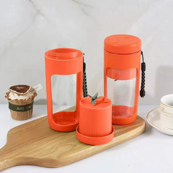 Fiudx Licuadora Portátil Recargable Por Usb, Potente Batidora de 6 Cuchillas, para Preparar Batidos de Frutas, Ligera para Viajes, Fácil de Limpiar, para Deportes Al Aire Libre, Capacidad de 450 Ml,