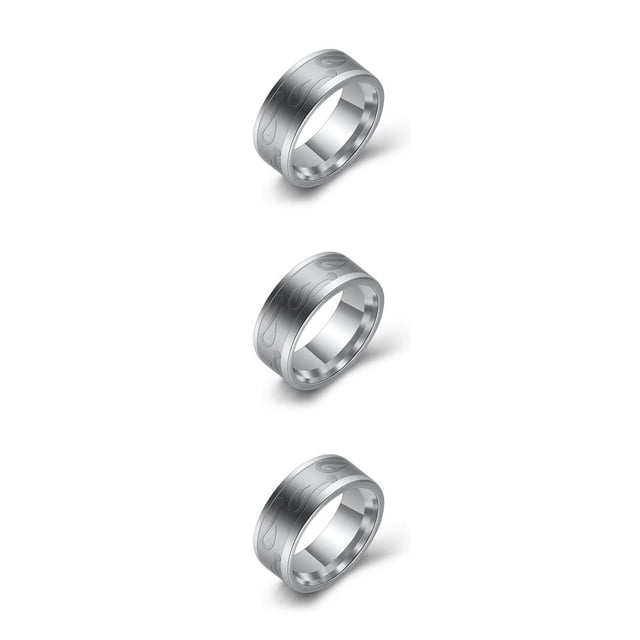 Anillo de acero inoxidable Minnieouse para hombre unisex estilo simple
