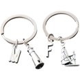 thumbnail image 1 of Couple Metal Handbag Backpack Keyring Confirmation Gift Valentine's Day Wedding Gift, silver, 1 of 5