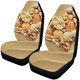 thumbnail image 1 of ABPHQTO Juego de 2 fundas para asientos de coche White Cat Universal Auto Asientos delanteros Protector para coche, SUV sedán, camión, 1 of 3
