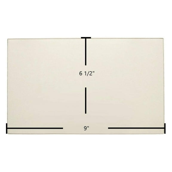 Stove 9" x 6 1/2" Glass