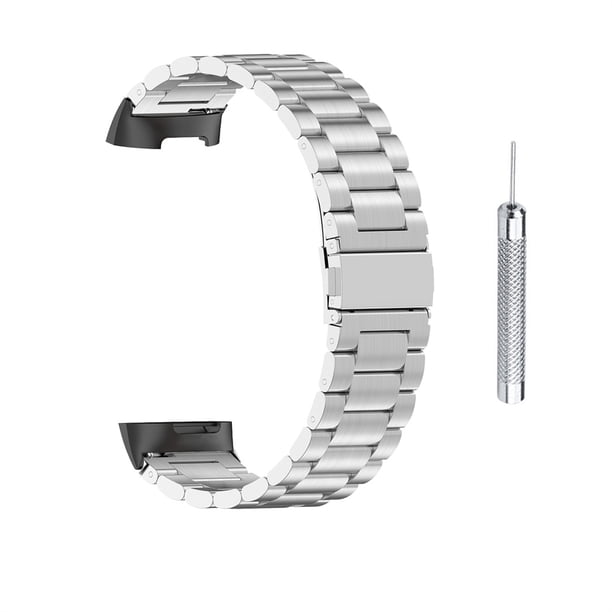 Correa De Reloj De Acero Inoxidable Compatible Con Fitbit Charge 5, Pulsera Clásica De Liberación Rápida, Correa De Reloj Con Herramienta Para Hombres Y Mujeres Guardurnaity EL017351-02
