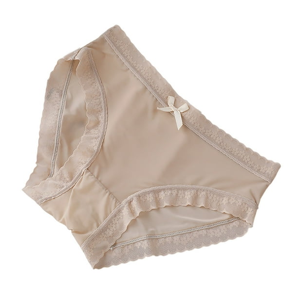Aayomet Cotton Underwear for Women Striped Tangas No Show Bikini Custom  Thongs Women Underwear Panties Cotton Thong (Khaki, L)