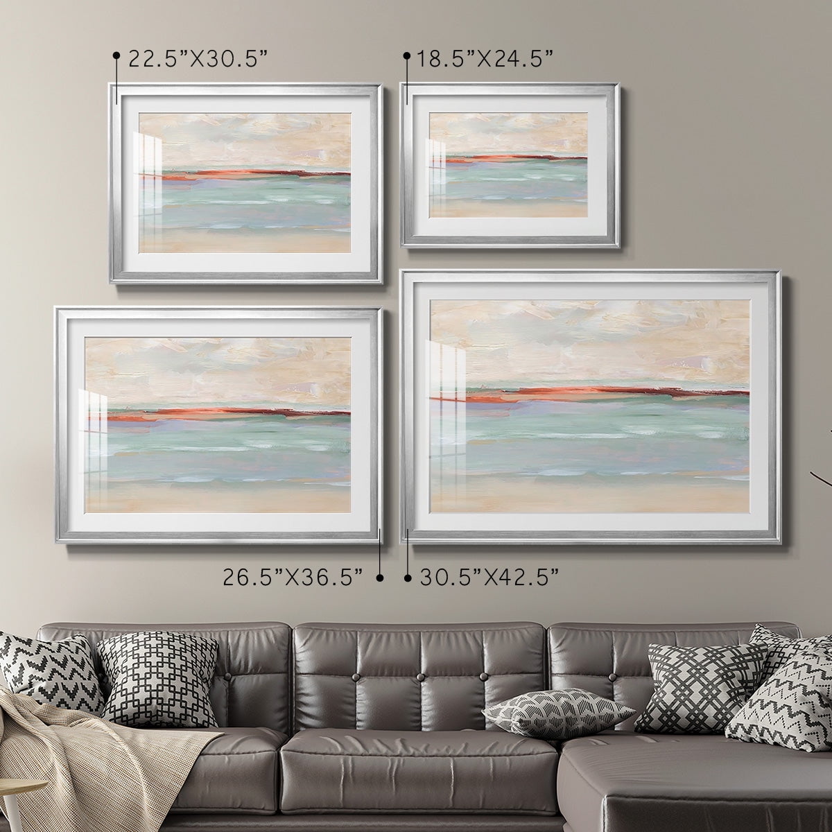 Sienna Horizon I Premium Framed Print - Ready to Hang